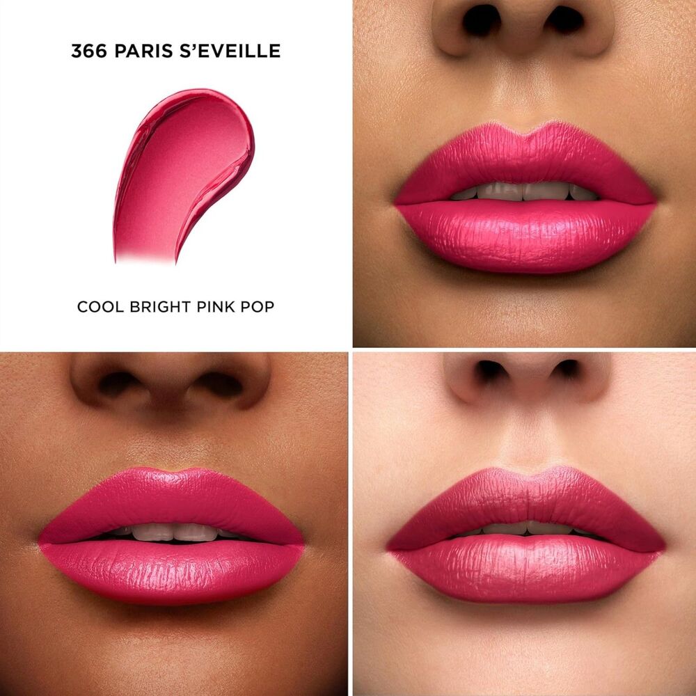 Lancôme L'Absolu 18HR Bright Pink Pop Comfort Rouge Hydrating Cream Lipstick - Picture 2 of 4